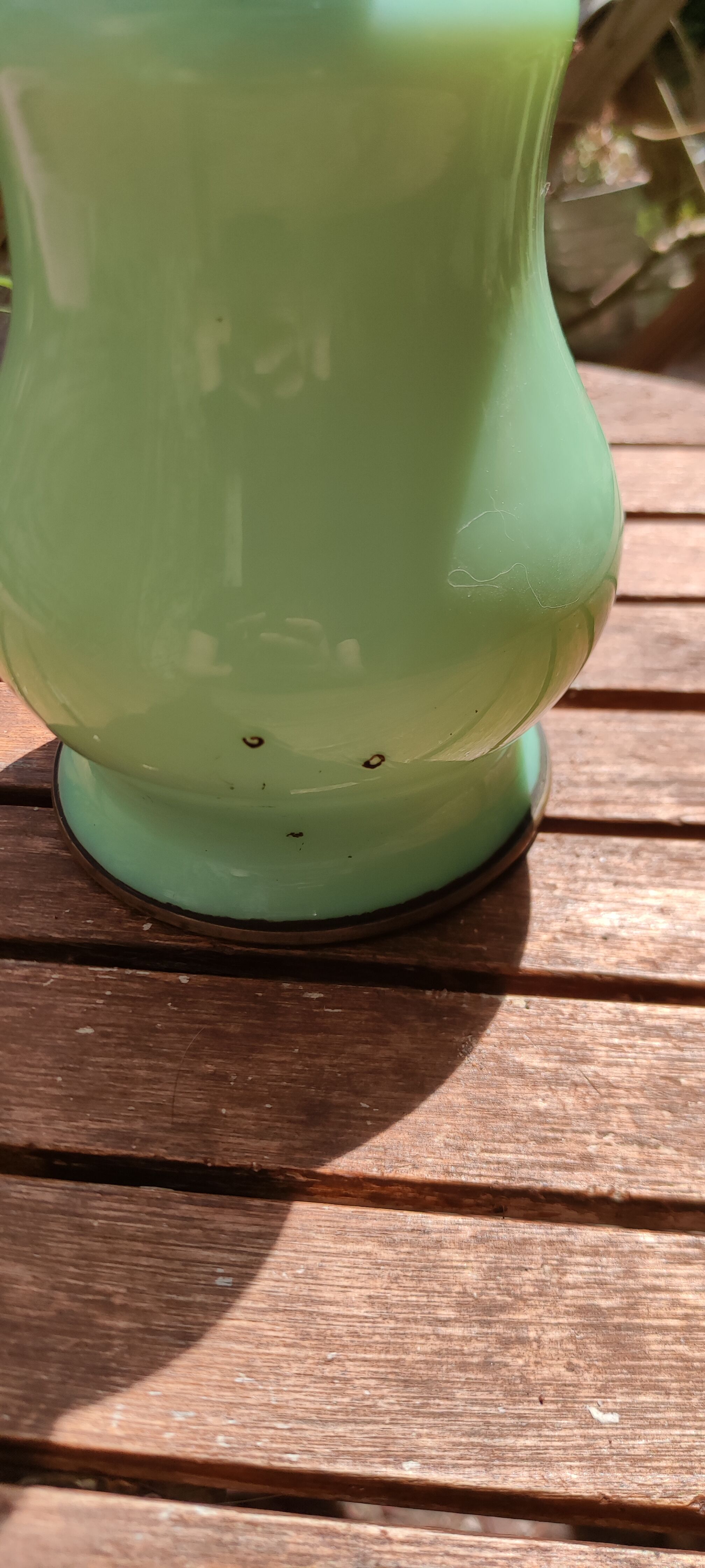 Set of 2 opaline lamps