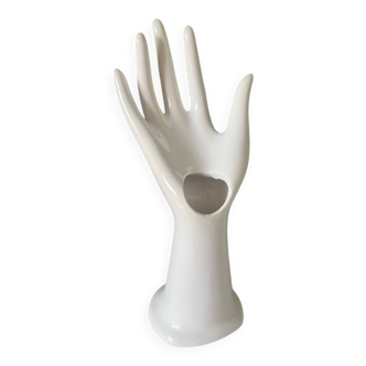 White soliflore hand