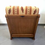 Jacques Leleu - Paire De Fauteuil En Merisier