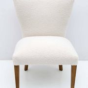 Mid-Century Modern Italian Bouclé Small Armchair, 1950s