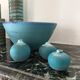 Trio of vintage ceramic vases by Antonio Lampecco