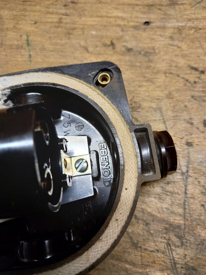 Pair hublots old industrial lighting