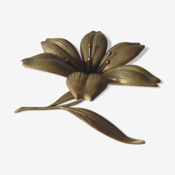 Flower brass ashtray