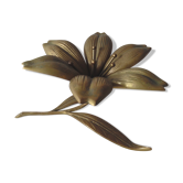 Cendrier fleur en laiton