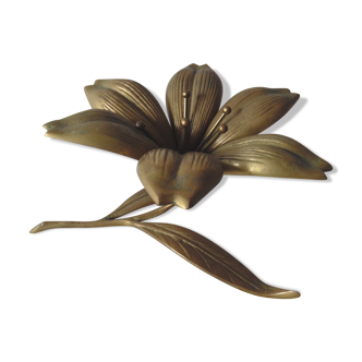 Flower brass ashtray