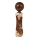 Decorative Kokeshi doll sculpture from northern Japan, hand-painted.