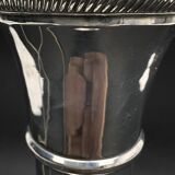 Silver Plated Bronze Tripod Candle Holder Mounted As A Lamp