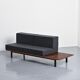 Cansado bench in mahogany by Charlotte Perriand, circa 1962.