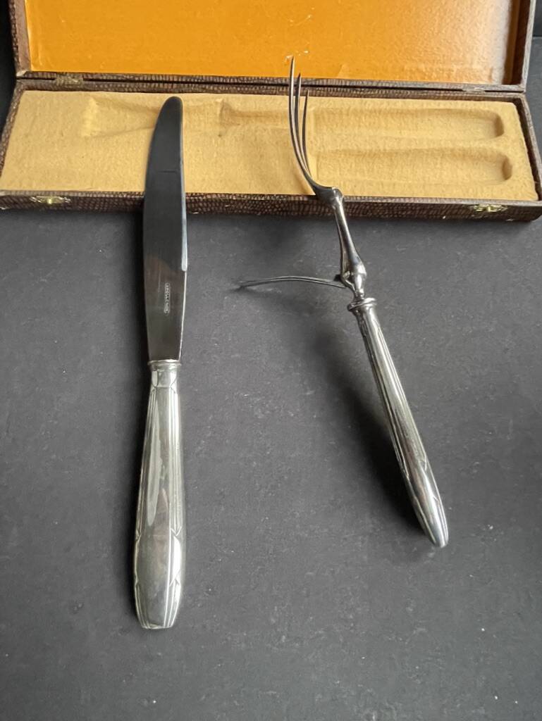 Serving cutlery in Apollonox case – Art Deco