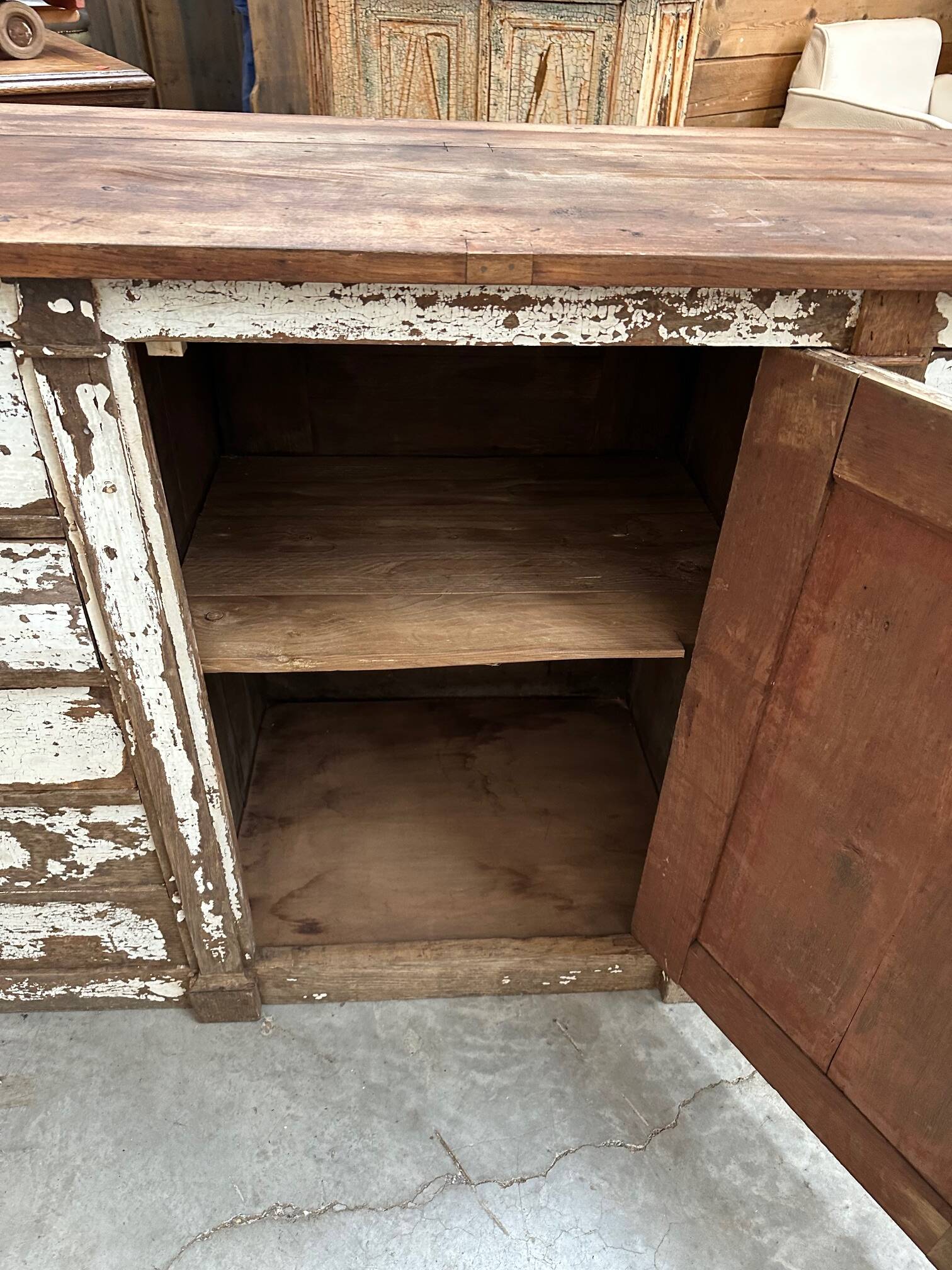 Meuble en chêne fin XIXème