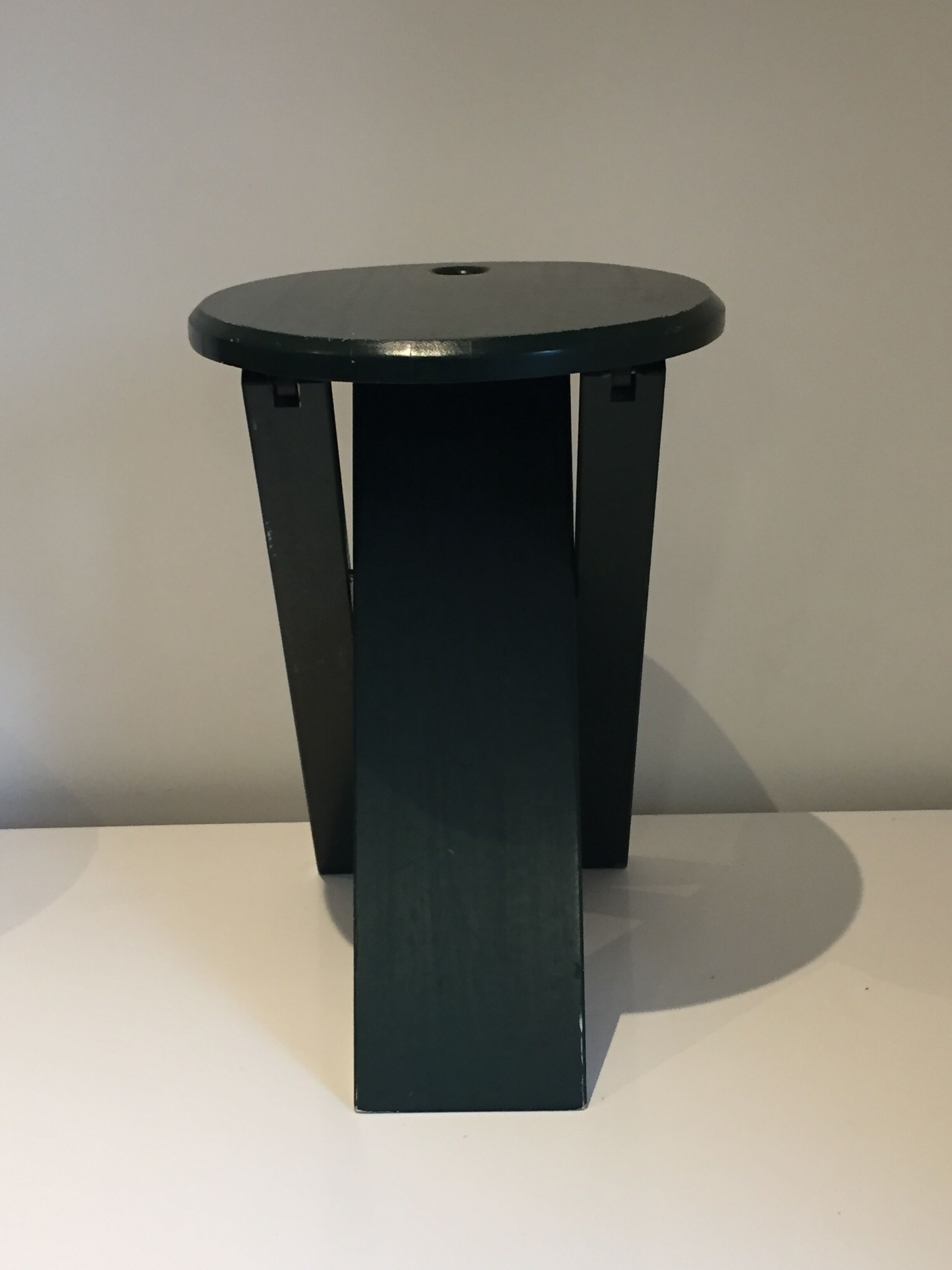 Suzy green folding stool, design Adrian Reed, 1980s