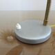 Silver grey metal lamp 50 60s
