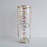 Vintage glass jug, Bohemia Glass, 1960's.