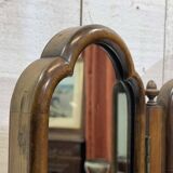 Psyche triptych, English, early 20th century, in mahogany