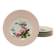 6 vintage dessert plates in porcelain, Pagnossin - Treviso Italy.