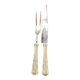 Cutting service in silver-plated metal signed Saint Médard, violin fillet model