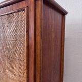 Maugrion Roche Bobois rattan wardrobe 1980