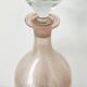 Frosted pale pink glass carafe 29 cm
