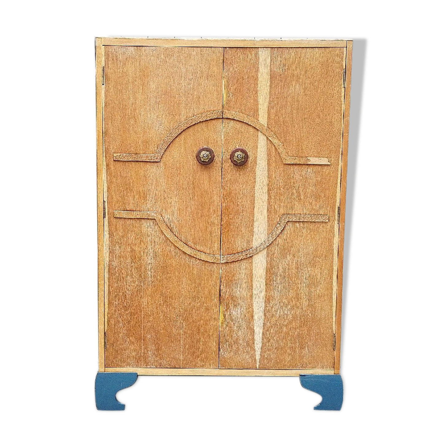 English wardrobe boarding art deco