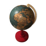 Earth globe ancient wooden foot