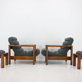 Living room oak set ,finland 1960