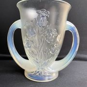 Large vase with 2 Art Deco handles signed Verlys