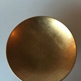 Coupe sur pied laque et feuilles d’or