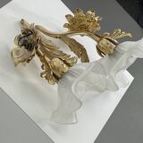 Pair of vintage golden wall lights