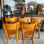 Suite de 5 chaises bistrot Baumann vintage