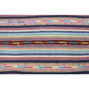 Vintage Turkish Oushak Handmade Wool Cotton Blue Kilim Area Rug 175x317