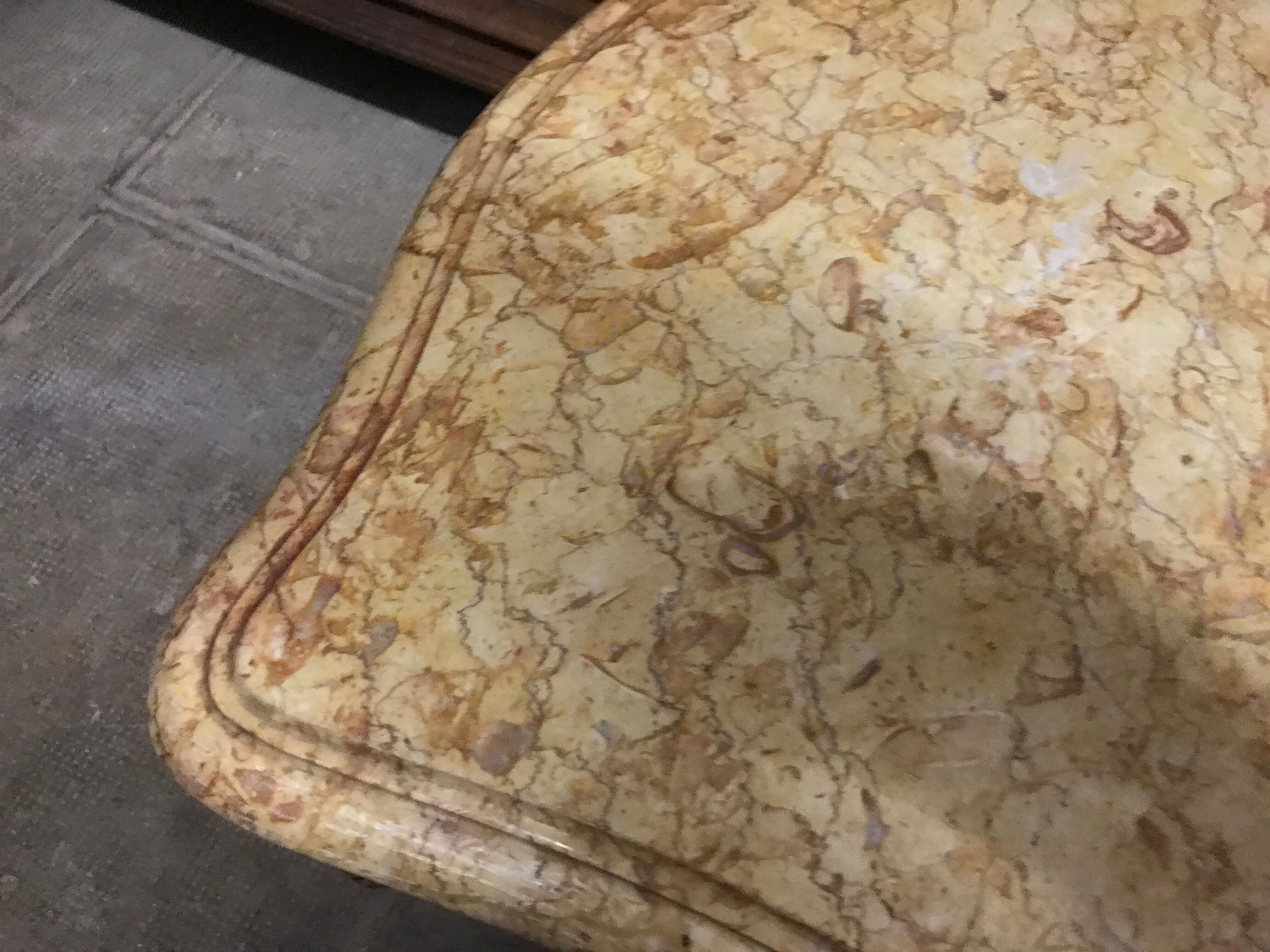 Louis XV marble coffee table