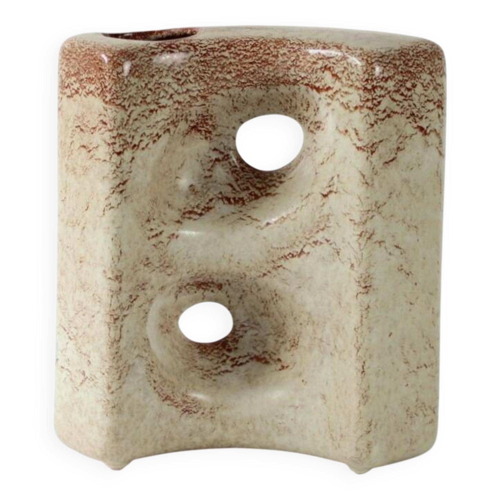 1970s ceramic vase, Roberto Rigon for Bertoncello