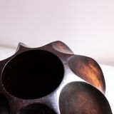 Vase midcentury en bois minimaliste design