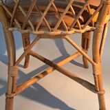 Rattan and bamboo chair 1950/1960.