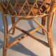 Chaise en rotin et bambou 1950/1960.