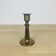 Vintage gold brass candle holder