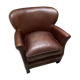 Fauteuil club en cuir