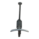 Wall coat rack in old art deco metal