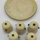 5 ceramic pots and tray Jean Maubrou Puisaye