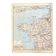 🌍Old school map Vidal-Lablache 60, 1940 - West France, Brittany