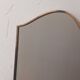 Shield-Shaped Mirror with Brass Frame, 50s