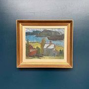 Swedish Oil on Panel – “Dockstafjärden” by Harald Öman