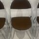 Set of 4 folding chairs in Trigano Hestia fabric