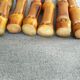 6 antique bamboo handle knives