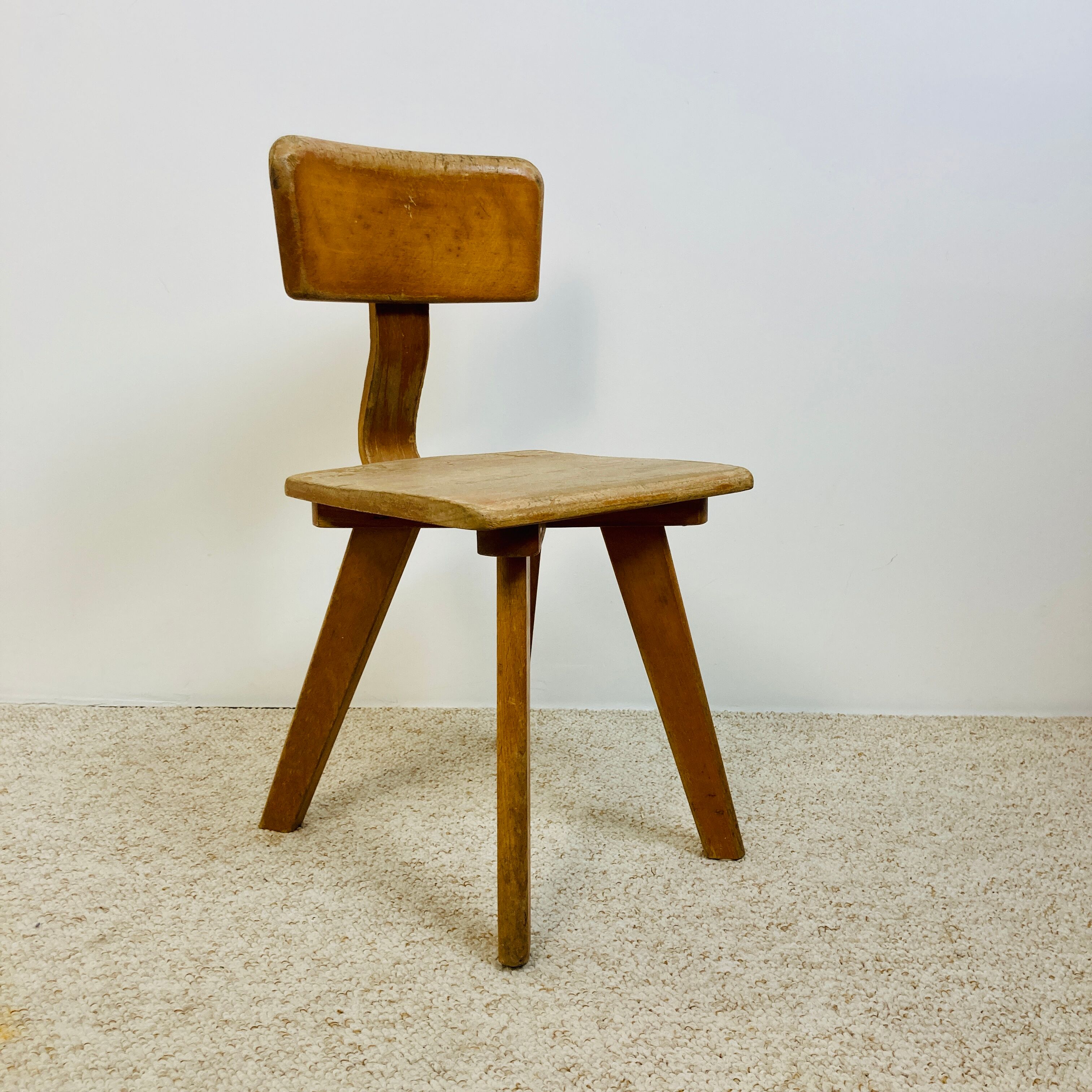 Children's chair, wooden, 70s