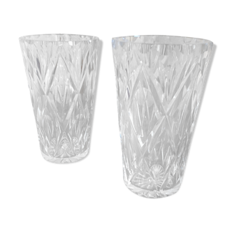Pair of crystal vases