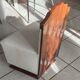 Charming decorative arts period armchair in solid walnut