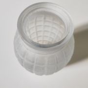Moulded pressed glass vase