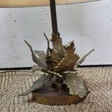 table lamp, bronze foliage Circa 1960