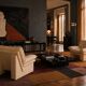 Nicoletti — Pair of lounge chairs "Ambassador" in cream leather